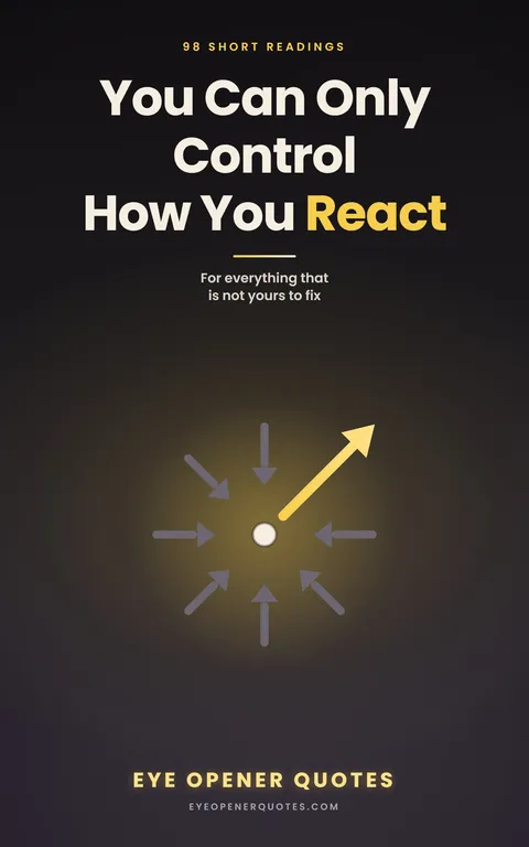 Cover of You Can Only Control How You React