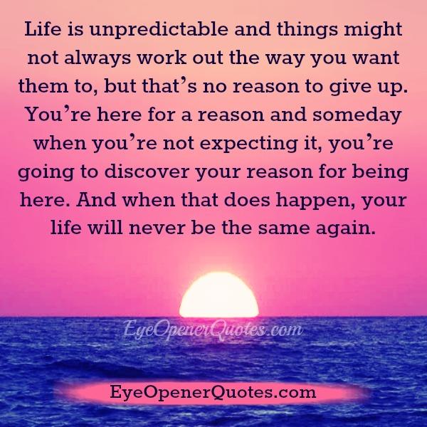 Things might not always work out the way you want them to