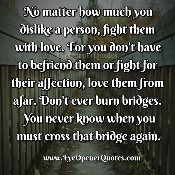 Do you dislike any person?