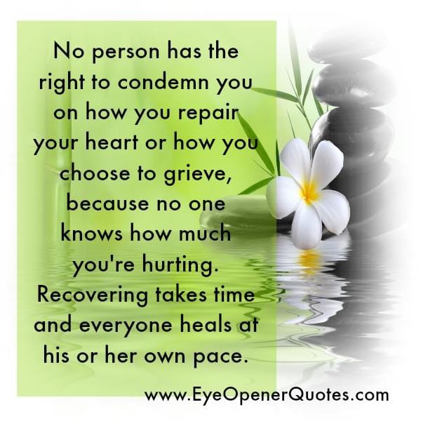 No one knows how much you are hurting