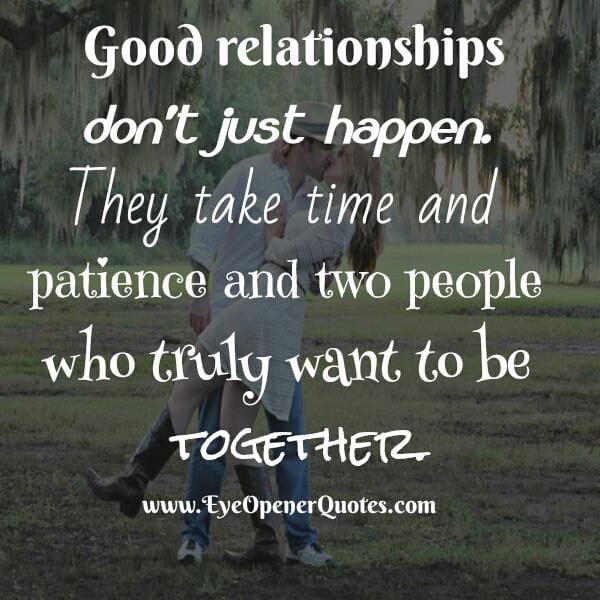 Two people who truly want to be together