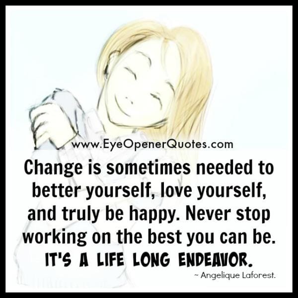 Change is sometimes needed