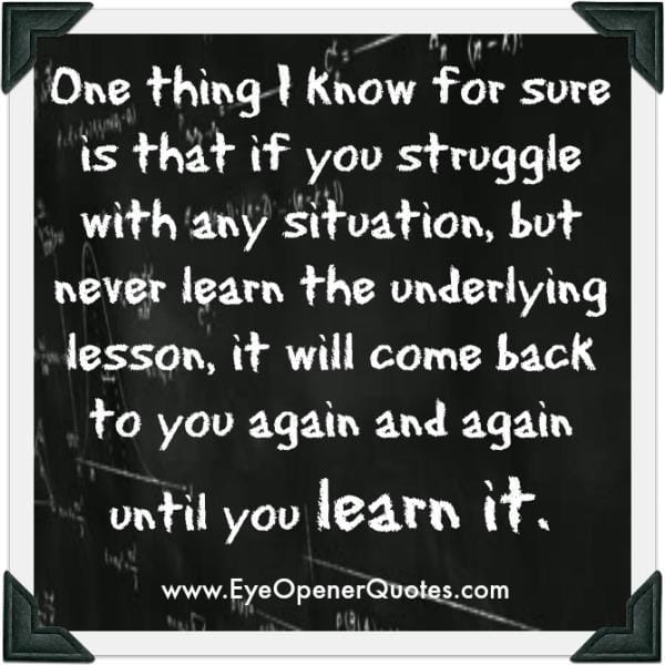 If you struggle with any situation