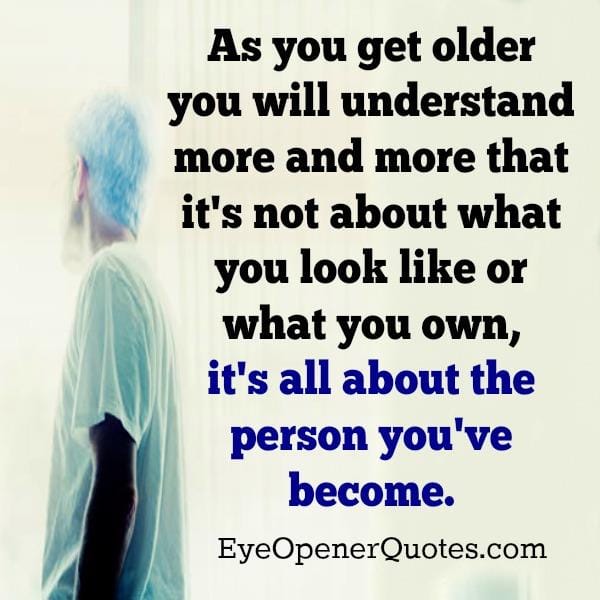 It's not about what you look like or what you own