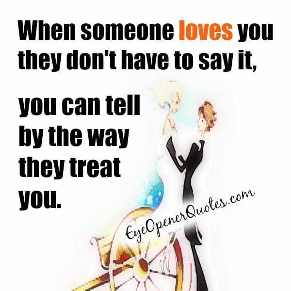 When someone loves you