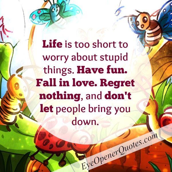 Fall in Love & Regret nothing in Life