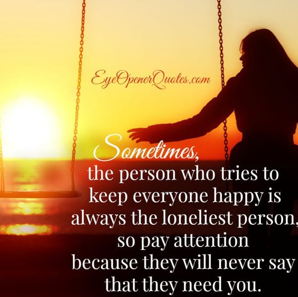 The loneliest person