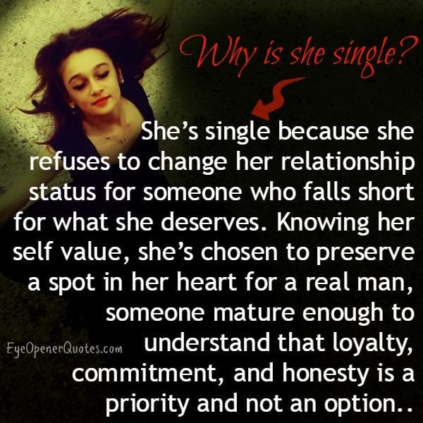 Why some woman remain single?