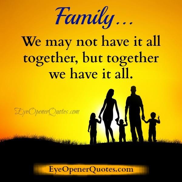 What's a family all about?