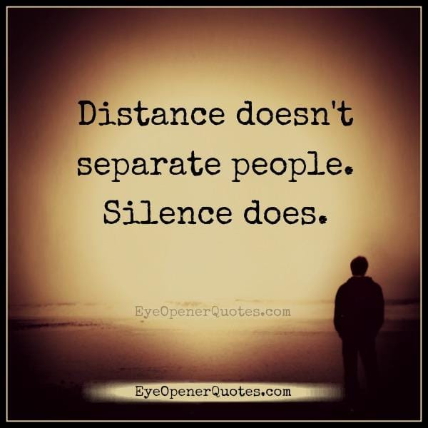 Distance doesn't separate people