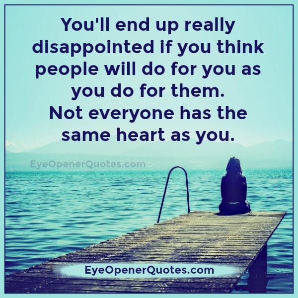Thinking about people doing for you as you do for them